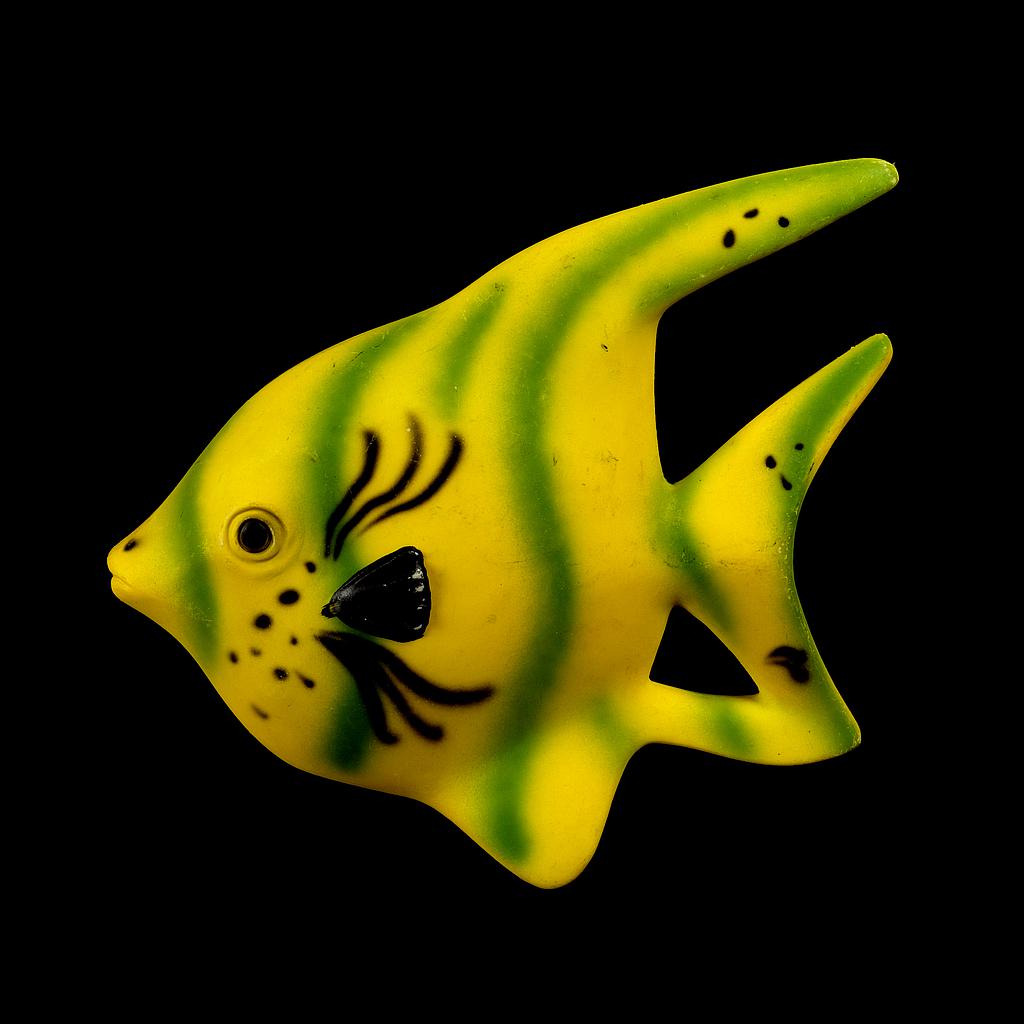 gelber Fisch aus Plastik