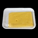Kunst-Käse in Plastikverpackung