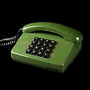 Miete - grünes Tastentelefon 80er Jahre