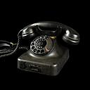 Miete - schwarzes Wählscheibentelefon 30er Jahre
