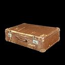 Miete - brauner Koffer aus Karton