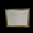 Miete - goldener Rahmen mit Spanplatte