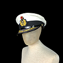 Miete - Kapitänsmütze mit gesticktem Anker