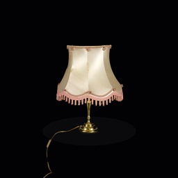 [LMP0006] Tischlampe mit rosa Schirm