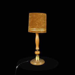 [LMP0010] Tischlampe mit Schirm aus Kunstleder