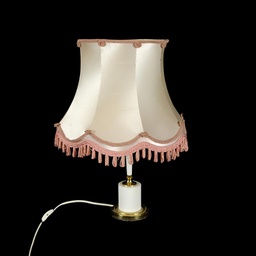 [LMP0029] Tischlampe mit rosa Schirm