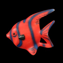 [MAR0167] roter Fisch aus Plastik