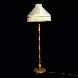 [LMP0070] Stehlampe mit hellem, kurzem Schirm