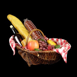 [REQ0045] Picknickkorb mit Kunst-Essen