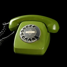 [REQ0051] grünes Telefon 80er Jahre