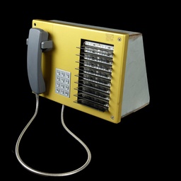 [REQ0063] goldene Telefonanlage mit LEDs
