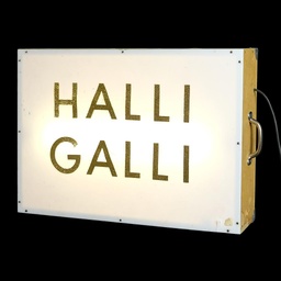 [REQ0180] Leuchtschild Halli Galli