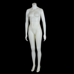 [REQ0196] weibliche Schaufensterpuppe, weiß ohne Kopf