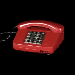 [REQ0211] weinrotes Tastentelefon 80er Jahre
