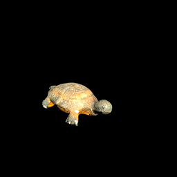 [REQ0345] grau-braune Schildkröte aus Styropor