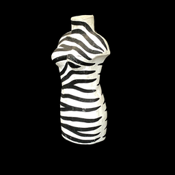 [REQ0355] Zebra-Büste aus Pappmaché