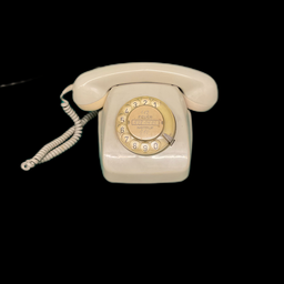 [PR00168] graues Wählscheibentelefon 70er Jahre